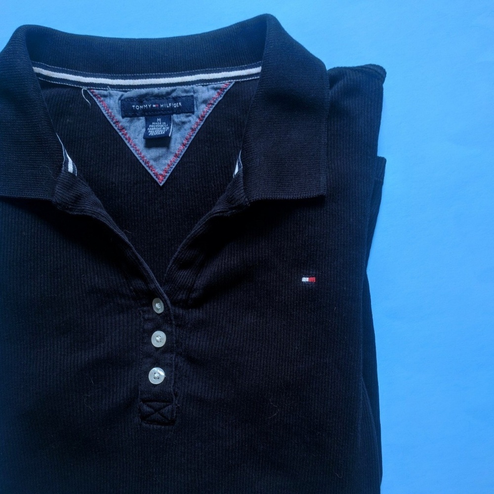 Tommy Hilfiger 3/4 inch sleeve button up shirt